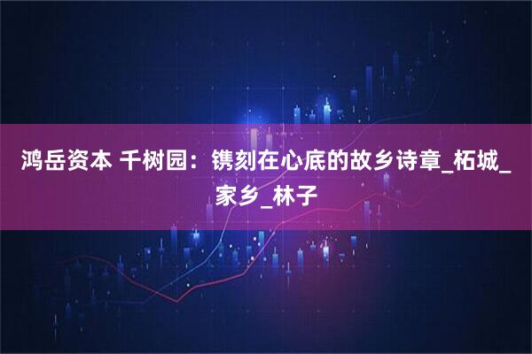 鸿岳资本 千树园：镌刻在心底的故乡诗章_柘城_家乡_林子