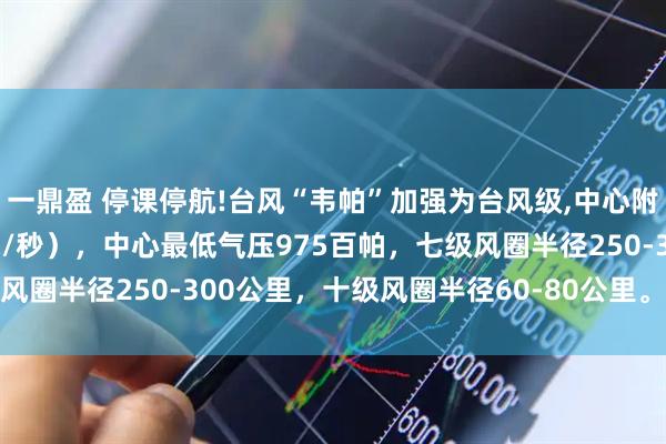 一鼎盈 停课停航!台风“韦帕”加强为台风级,中心附近最大风力12级（33米/秒），中心最低气压975百帕，七级风圈半径250-300公里，十级风圈半径60-80公里。_广东_部分