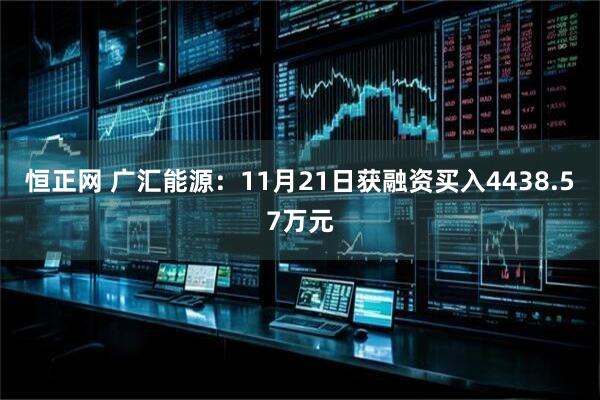 恒正网 广汇能源:11月21日获融资买入4438.57万元